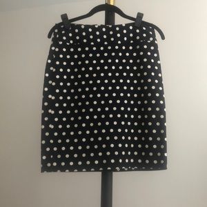 Banana Republic | Navy Polka Dot Skirt | Size 0
